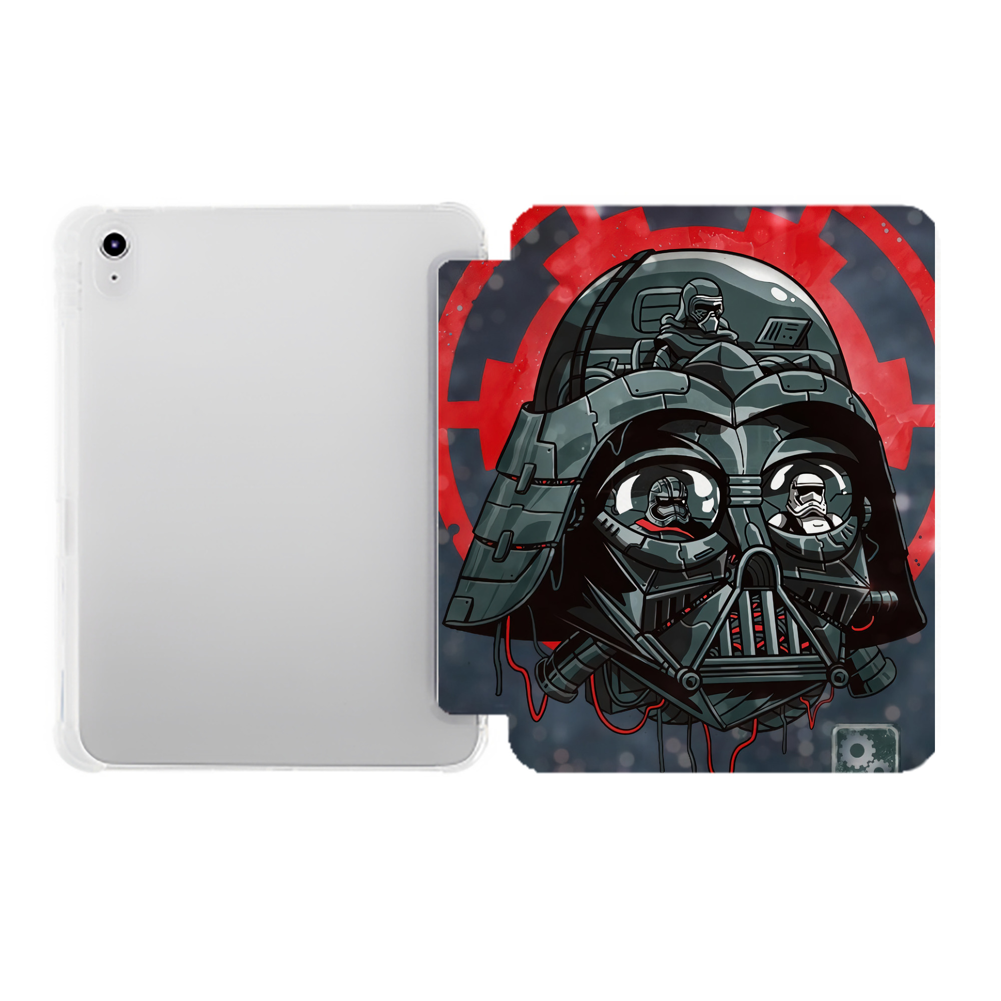 （画像用） スター・ウォーズ Star Wars IPad ケース ペン収納付き 三つ折りスタンド PUレザー×シリコン 対応機種9.5/10.5/10.9インチ